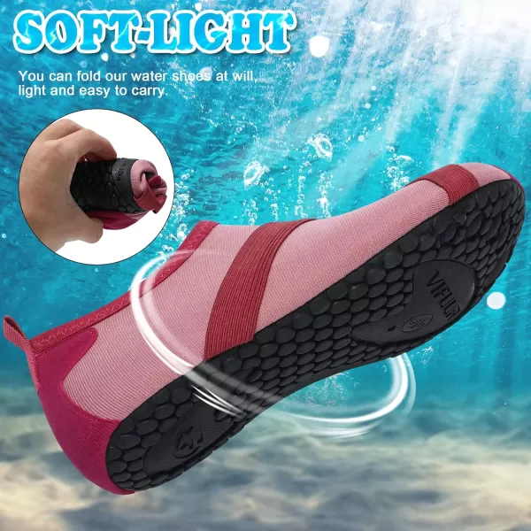 VIFUUR Womens Mens Water Shoes Barefoot Quick Dry Aqua Socks for Beach Swim Yoga Outdoor Sports