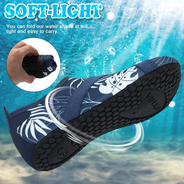 VIFUUR Womens Mens Water Shoes Barefoot Quick Dry Aqua Socks for Beach Swim Yoga Outdoor Sports