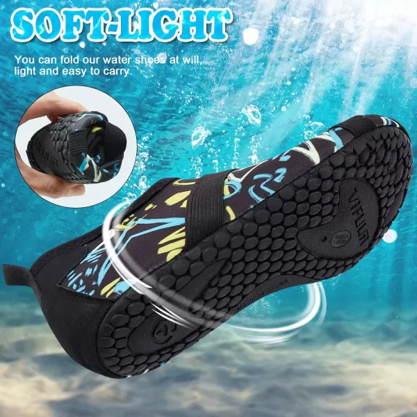VIFUUR Womens Mens Water Shoes Barefoot Quick Dry Aqua Socks for Beach Swim Yoga Outdoor Sports