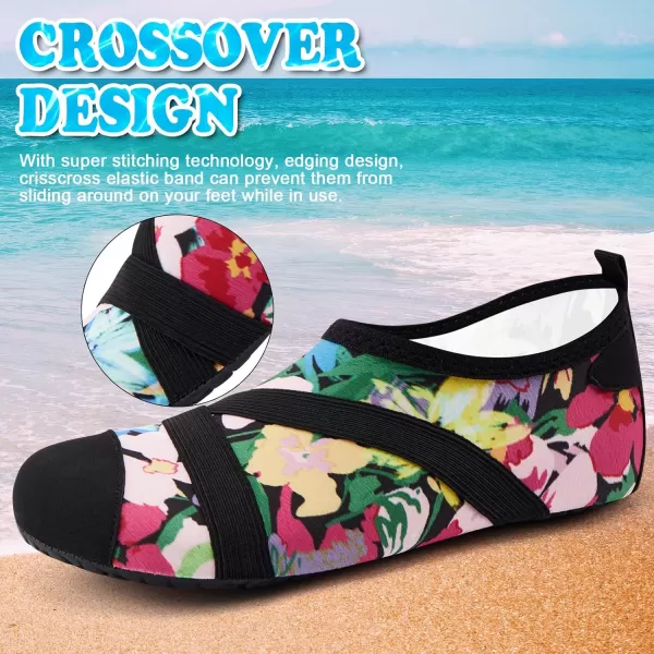 VIFUUR Womens Mens Water Shoes Barefoot Quick Dry Aqua Socks for Beach Swim Yoga Outdoor Sports