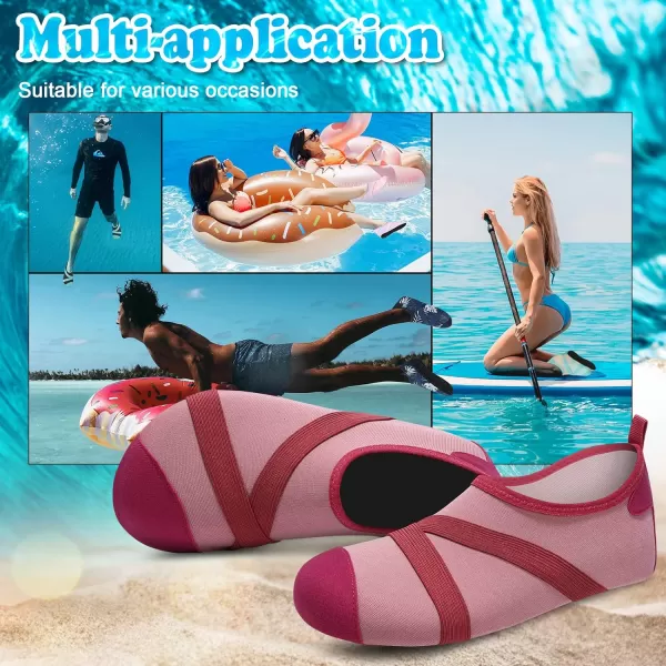 VIFUUR Womens Mens Water Shoes Barefoot Quick Dry Aqua Socks for Beach Swim Yoga Outdoor Sports