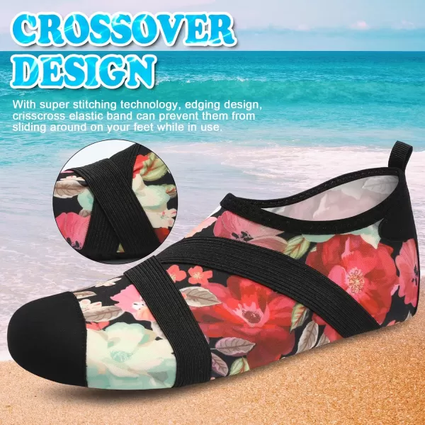 VIFUUR Womens Mens Water Shoes Barefoot Quick Dry Aqua Socks for Beach Swim Yoga Outdoor Sports