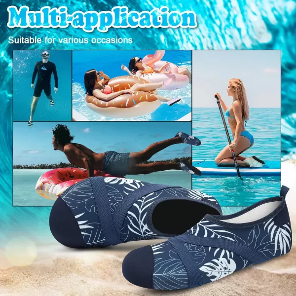 VIFUUR Womens Mens Water Shoes Barefoot Quick Dry Aqua Socks for Beach Swim Yoga Outdoor Sports