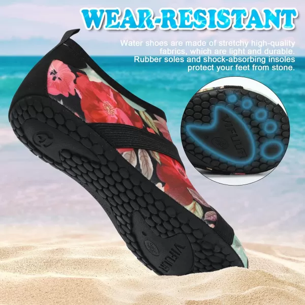 VIFUUR Womens Mens Water Shoes Barefoot Quick Dry Aqua Socks for Beach Swim Yoga Outdoor Sports