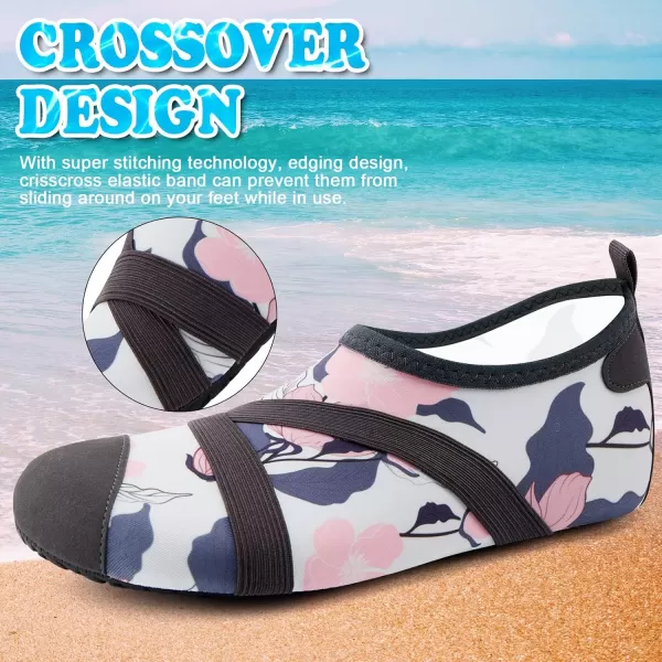 VIFUUR Womens Mens Water Shoes Barefoot Quick Dry Aqua Socks for Beach Swim Yoga Outdoor Sports
