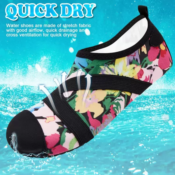 VIFUUR Womens Mens Water Shoes Barefoot Quick Dry Aqua Socks for Beach Swim Yoga Outdoor Sports