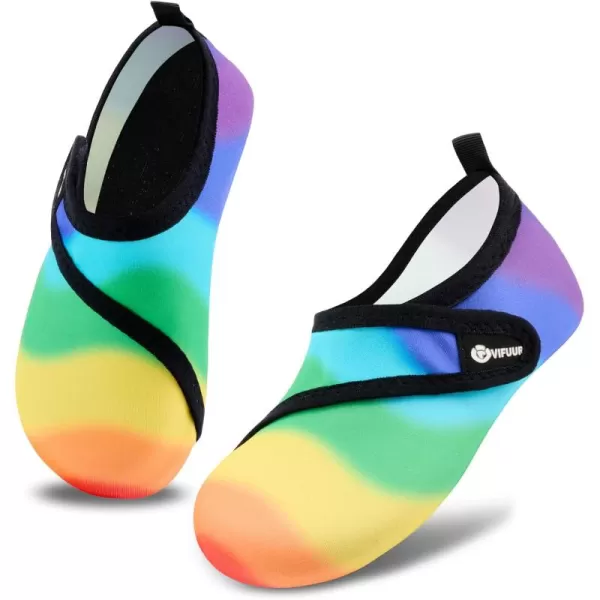 VIFUUR Kids Water Shoes Girls Boys Quick Dry Aqua Socks for Beach Swim Outdoor Sports