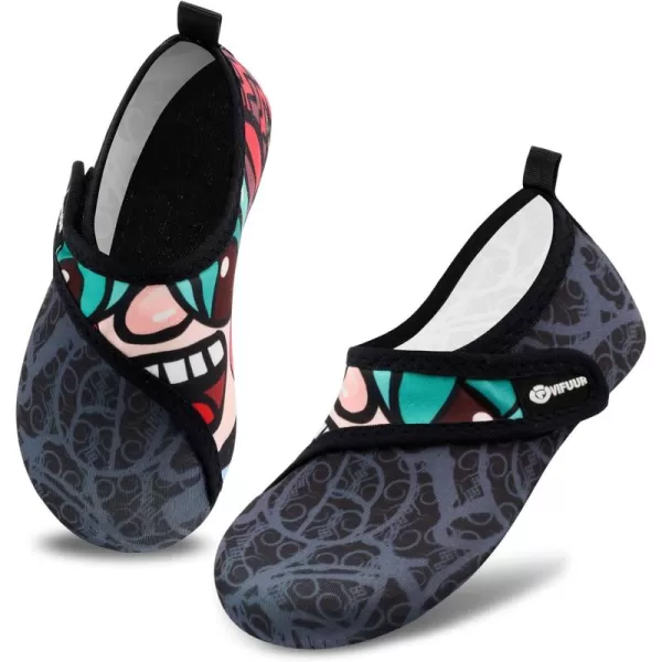 VIFUUR Kids Water Shoes Girls Boys Quick Dry Aqua Socks for Beach Swim Outdoor Sports