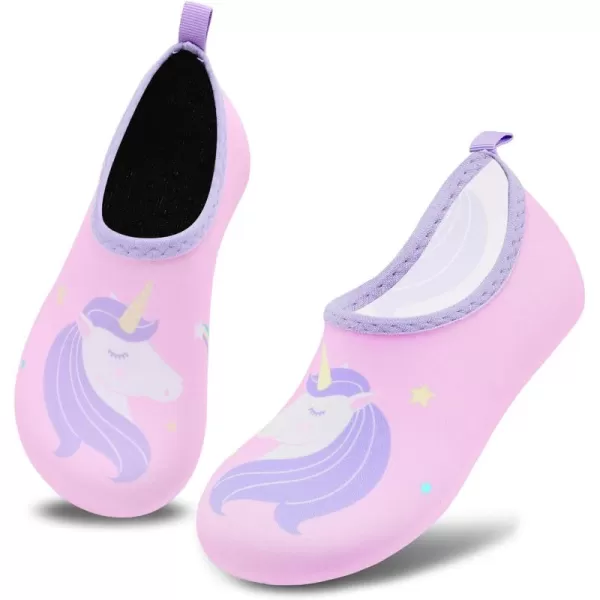 VIFUUR Kids Water Shoes Girls Boys Quick Dry Aqua Socks for Beach Swim Outdoor Sports
