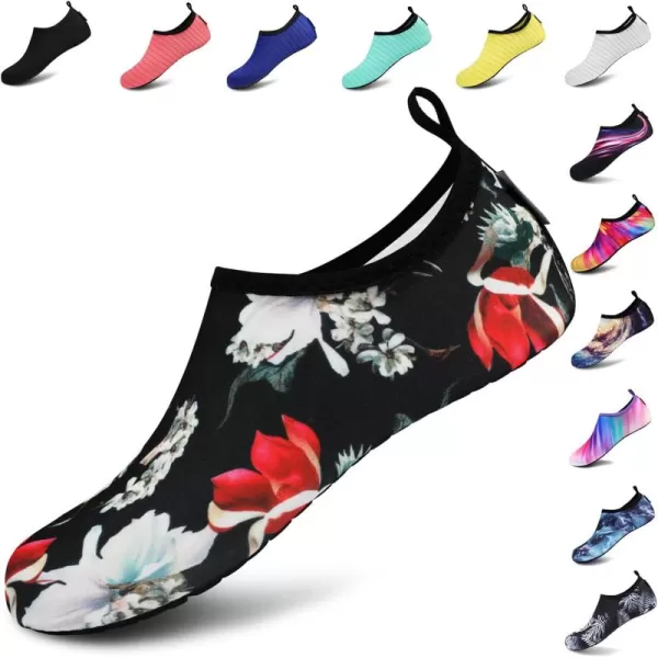 VIFUUR Water Sports Shoes Barefoot Quick-Dry Aqua Yoga Socks Slip-on for Men Women
