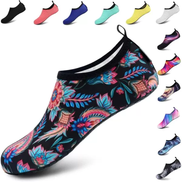 VIFUUR Water Sports Shoes Barefoot Quick-Dry Aqua Yoga Socks Slip-on for Men Women