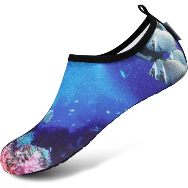 VIFUUR Water Sports Shoes Barefoot Quick-Dry Aqua Yoga Socks Slip-on for Men Women
