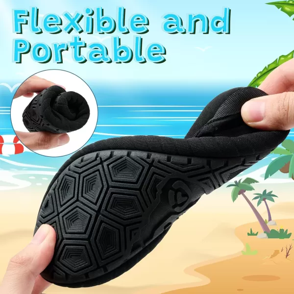VIFUUR Kids Water Shoes Girls Boys Quick Dry Aqua Socks for Beach Swim Outdoor Sports