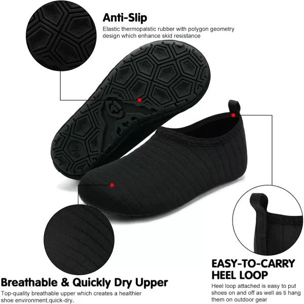 VIFUUR Kids Water Shoes Girls Boys Quick Dry Aqua Socks for Beach Swim Outdoor Sports