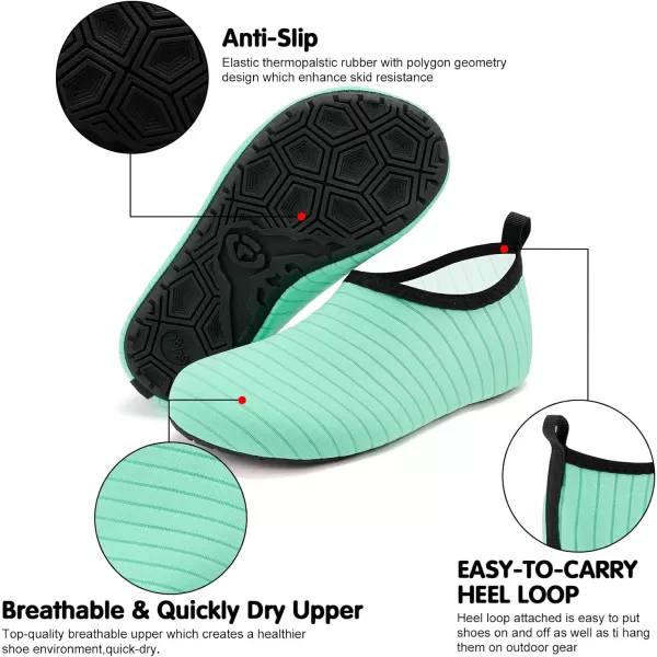 VIFUUR Kids Water Shoes Girls Boys Quick Dry Aqua Socks for Beach Swim Outdoor Sports