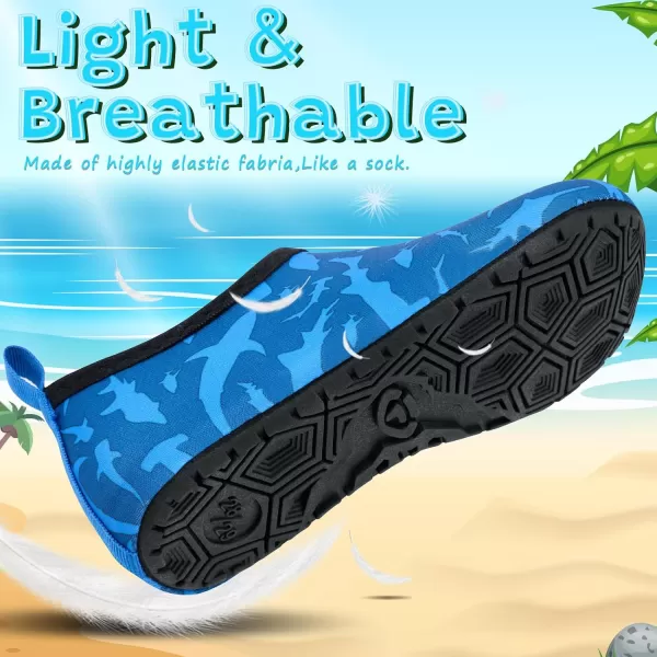 VIFUUR Kids Water Shoes Girls Boys Quick Dry Aqua Socks for Beach Swim Outdoor Sports