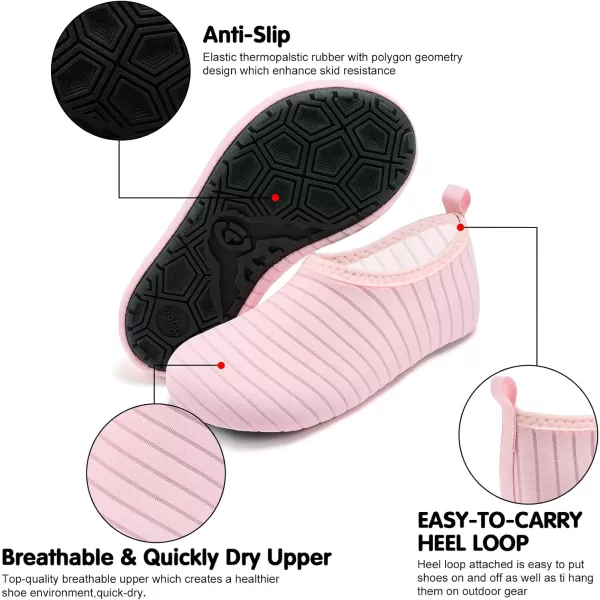 VIFUUR Kids Water Shoes Girls Boys Quick Dry Aqua Socks for Beach Swim Outdoor Sports
