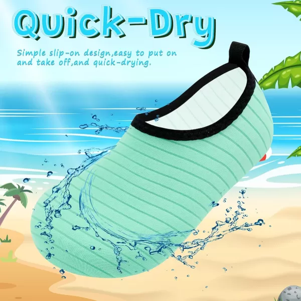VIFUUR Kids Water Shoes Girls Boys Quick Dry Aqua Socks for Beach Swim Outdoor Sports