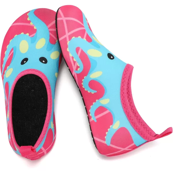 VIFUUR Kids Water Shoes Girls Boys Quick Dry Aqua Socks for Beach Swim Outdoor Sports