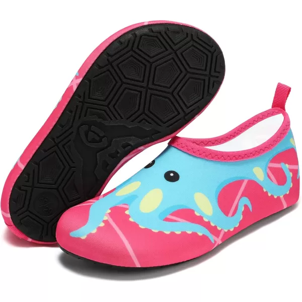 VIFUUR Kids Water Shoes Girls Boys Quick Dry Aqua Socks for Beach Swim Outdoor Sports