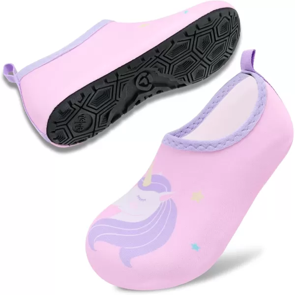 VIFUUR Kids Water Shoes Girls Boys Quick Dry Aqua Socks for Beach Swim Outdoor Sports