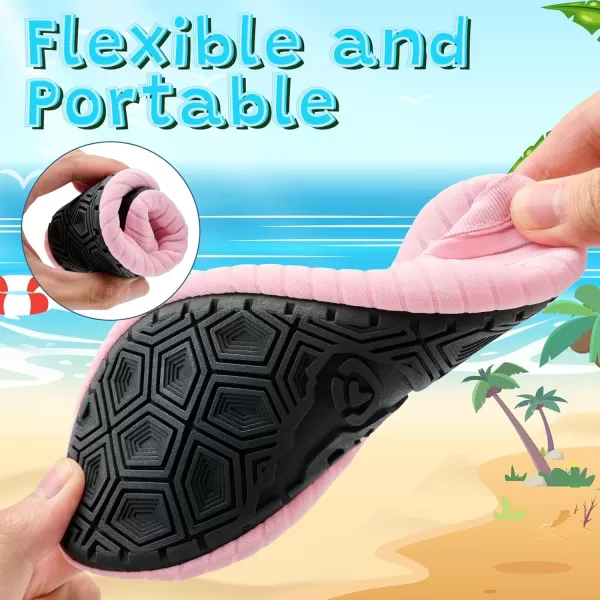 VIFUUR Kids Water Shoes Girls Boys Quick Dry Aqua Socks for Beach Swim Outdoor Sports