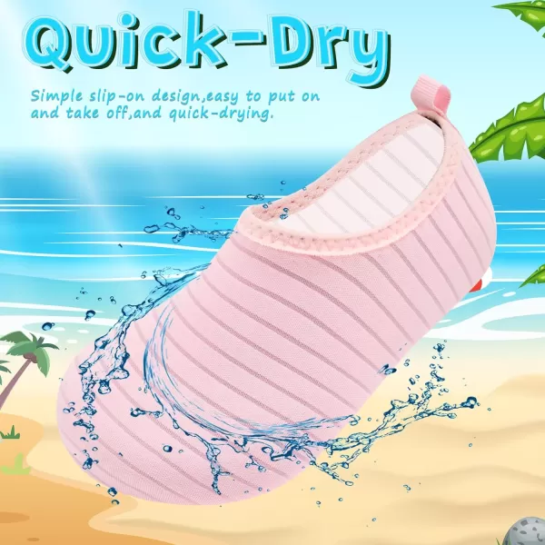 VIFUUR Kids Water Shoes Girls Boys Quick Dry Aqua Socks for Beach Swim Outdoor Sports