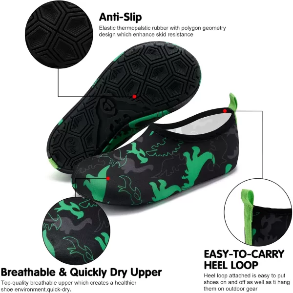 VIFUUR Kids Water Shoes Girls Boys Quick Dry Aqua Socks for Beach Swim Outdoor Sports