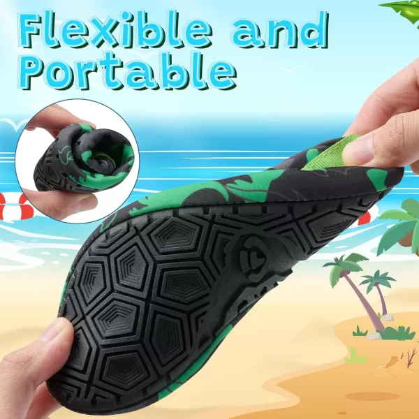 VIFUUR Kids Water Shoes Girls Boys Quick Dry Aqua Socks for Beach Swim Outdoor Sports