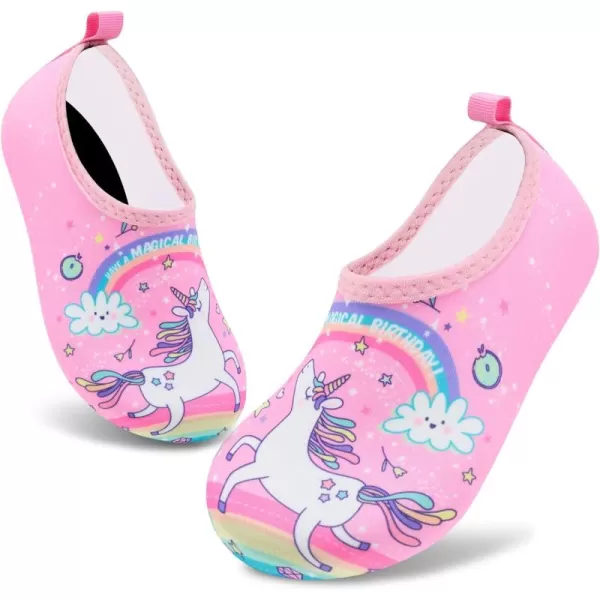 VIFUUR Kids Water Shoes Girls Boys Quick Dry Aqua Socks for Beach Swim Outdoor Sports