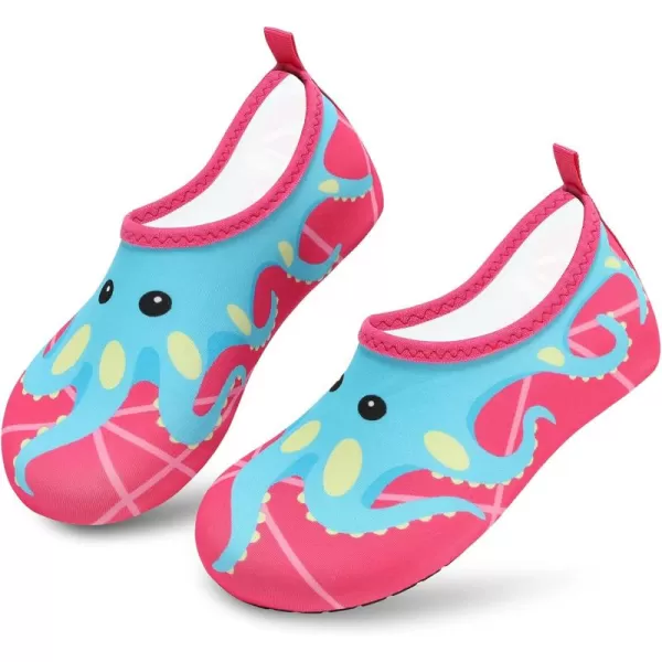 VIFUUR Kids Water Shoes Girls Boys Quick Dry Aqua Socks for Beach Swim Outdoor Sports