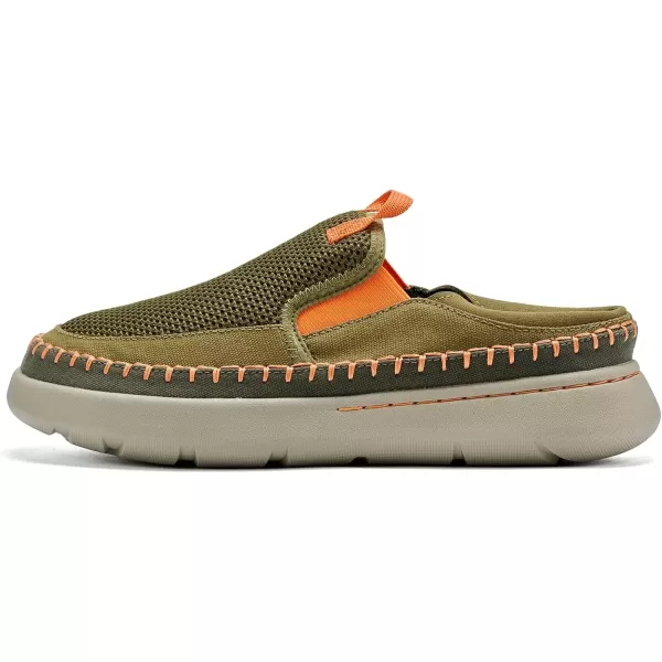 imageVIFUUR Mens Slip on Shoes Casual Comfortable Loafer Shoes SneakerGreenorange