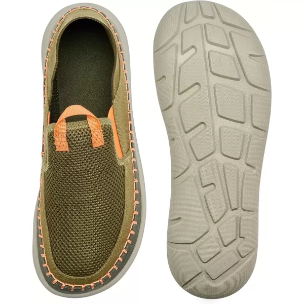 imageVIFUUR Mens Slip on Shoes Casual Comfortable Loafer Shoes SneakerGreenorange
