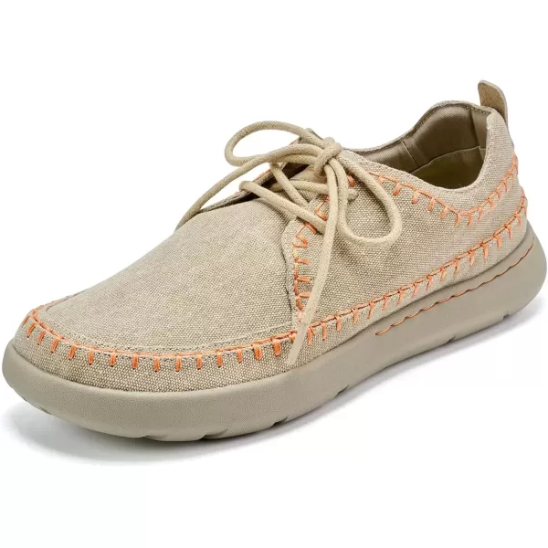 imageVIFUUR Walking Shoes for Men Extra Wide Lightweight Breathable Casual SneakersBeige
