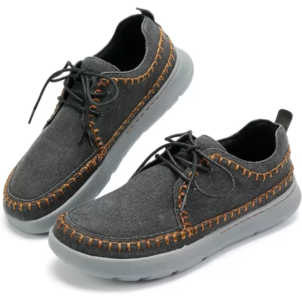 imageVIFUUR Walking Shoes for Men Extra Wide Lightweight Breathable Casual SneakersBlack