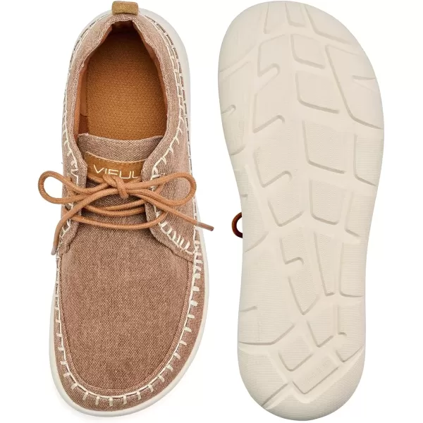 imageVIFUUR Walking Shoes for Men Extra Wide Lightweight Breathable Casual SneakersBrown