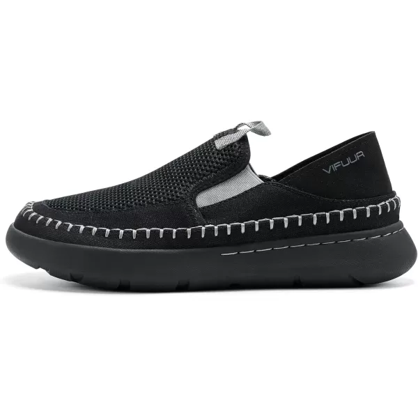 imageVIFUUR Womens Slip on Shoes Casual Comfortable Loafer Shoes SneakerBlack