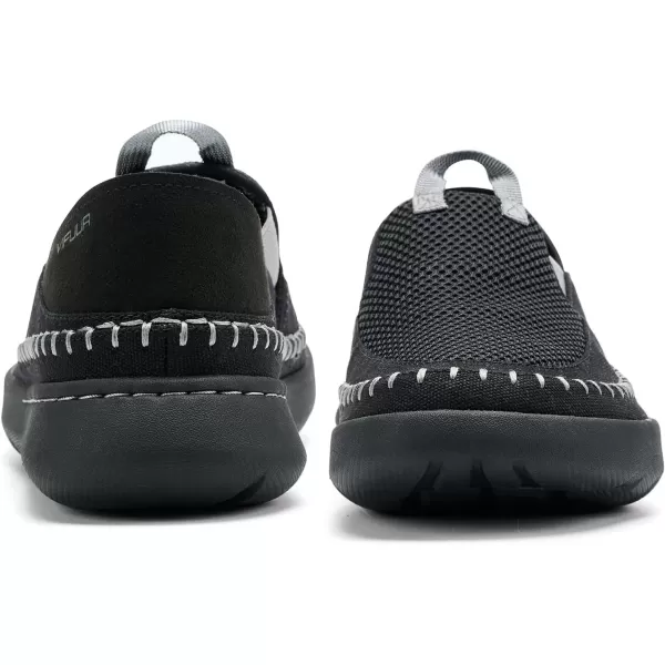 imageVIFUUR Womens Slip on Shoes Casual Comfortable Loafer Shoes SneakerBlack