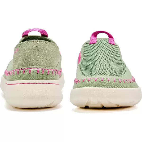 imageVIFUUR Womens Slip on Shoes Casual Comfortable Loafer Shoes SneakerGreenpink