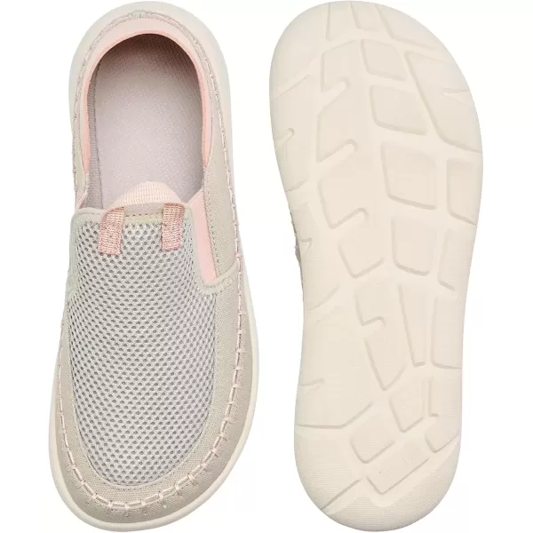 imageVIFUUR Womens Slip on Shoes Casual Comfortable Loafer Shoes SneakerGreypink