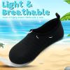 imageVIFUUR Kids Water Shoes Girls Boys Quick Dry Aqua Socks for Beach Swim Outdoor SportsA Black