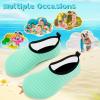 imageVIFUUR Kids Water Shoes Girls Boys Quick Dry Aqua Socks for Beach Swim Outdoor SportsA Green