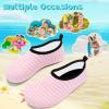 imageVIFUUR Kids Water Shoes Girls Boys Quick Dry Aqua Socks for Beach Swim Outdoor SportsA Pink