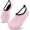 imageVIFUUR Kids Water Shoes Girls Boys Quick Dry Aqua Socks for Beach Swim Outdoor SportsA Pink