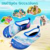imageVIFUUR Kids Water Shoes Girls Boys Quick Dry Aqua Socks for Beach Swim Outdoor SportsAquamarine Blue