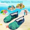 imageVIFUUR Kids Water Shoes Girls Boys Quick Dry Aqua Socks for Beach Swim Outdoor SportsBigdinosaur