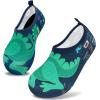 imageVIFUUR Kids Water Shoes Girls Boys Quick Dry Aqua Socks for Beach Swim Outdoor SportsBigdinosaur