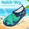 imageVIFUUR Kids Water Shoes Girls Boys Quick Dry Aqua Socks for Beach Swim Outdoor SportsBigdinosaur