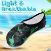 imageVIFUUR Kids Water Shoes Girls Boys Quick Dry Aqua Socks for Beach Swim Outdoor SportsBlackgreen