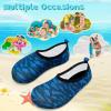 imageVIFUUR Kids Water Shoes Girls Boys Quick Dry Aqua Socks for Beach Swim Outdoor SportsBlue Fish